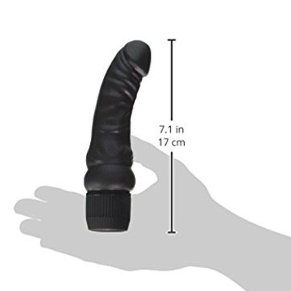 Black Velvet Veined Dong - Vibrators