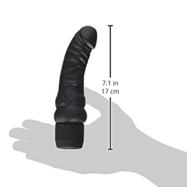 Black Velvet Veined Dong - Vibrators