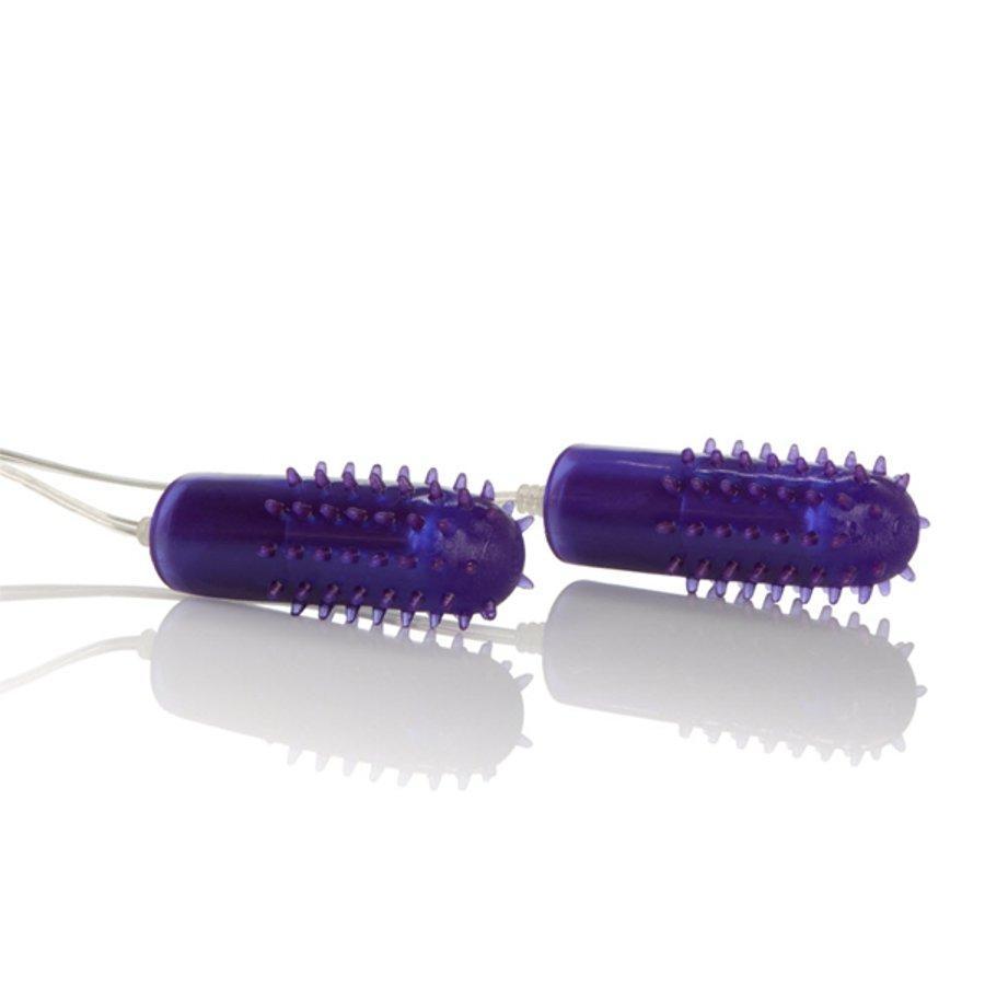 Turbo Accelerator Double Bullets | Textured Dual Vibrator TooTimid.com Turbo Accelerator Double Bullets | Textured Dual Vibrator TooTimid.com