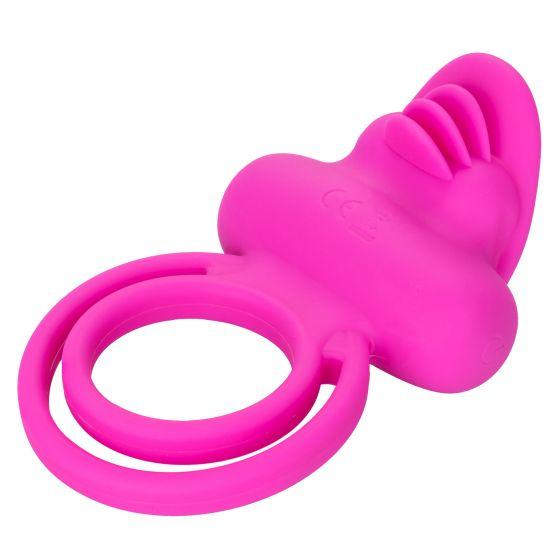 Dual Clitoral Flicker Vibrating Couples Ring - Male Sex Toys