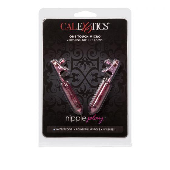 One Touch Micro Vibrating Nipple Clamps - Bondage