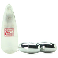 Clear remote controller with 2 vibrating silver bullets