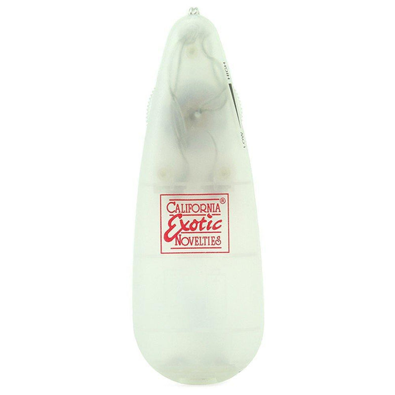 Close up image of clear remote controller for this sex toy