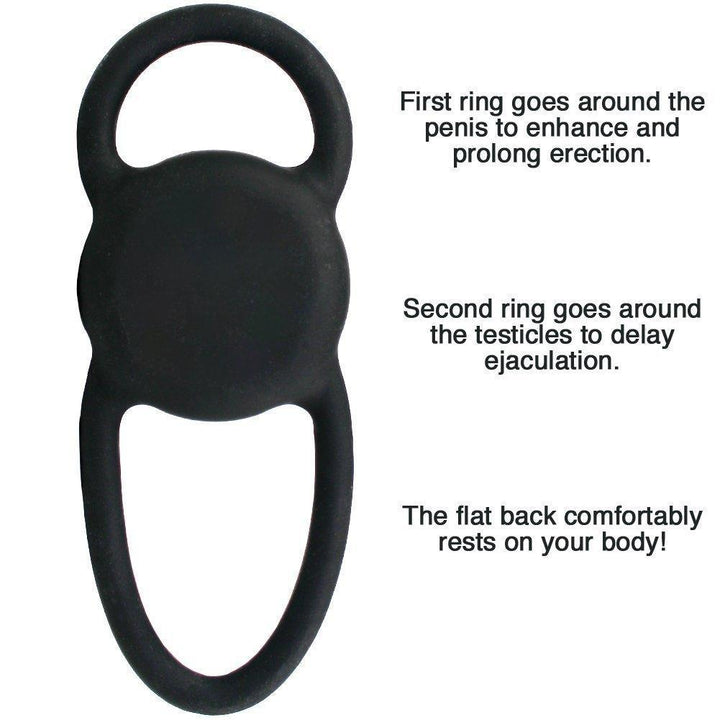 Seduce Dual Penetration C-Ring - Male Sex Toys