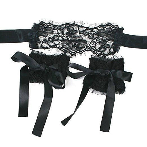 Seduce Me Lace Mask and Cuffs - Bondage