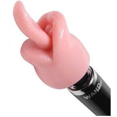 Please Note: The vibrating wand massager pictured is not included with the attachment. You will receive the tantric tongue wand attachment. - Vibrators