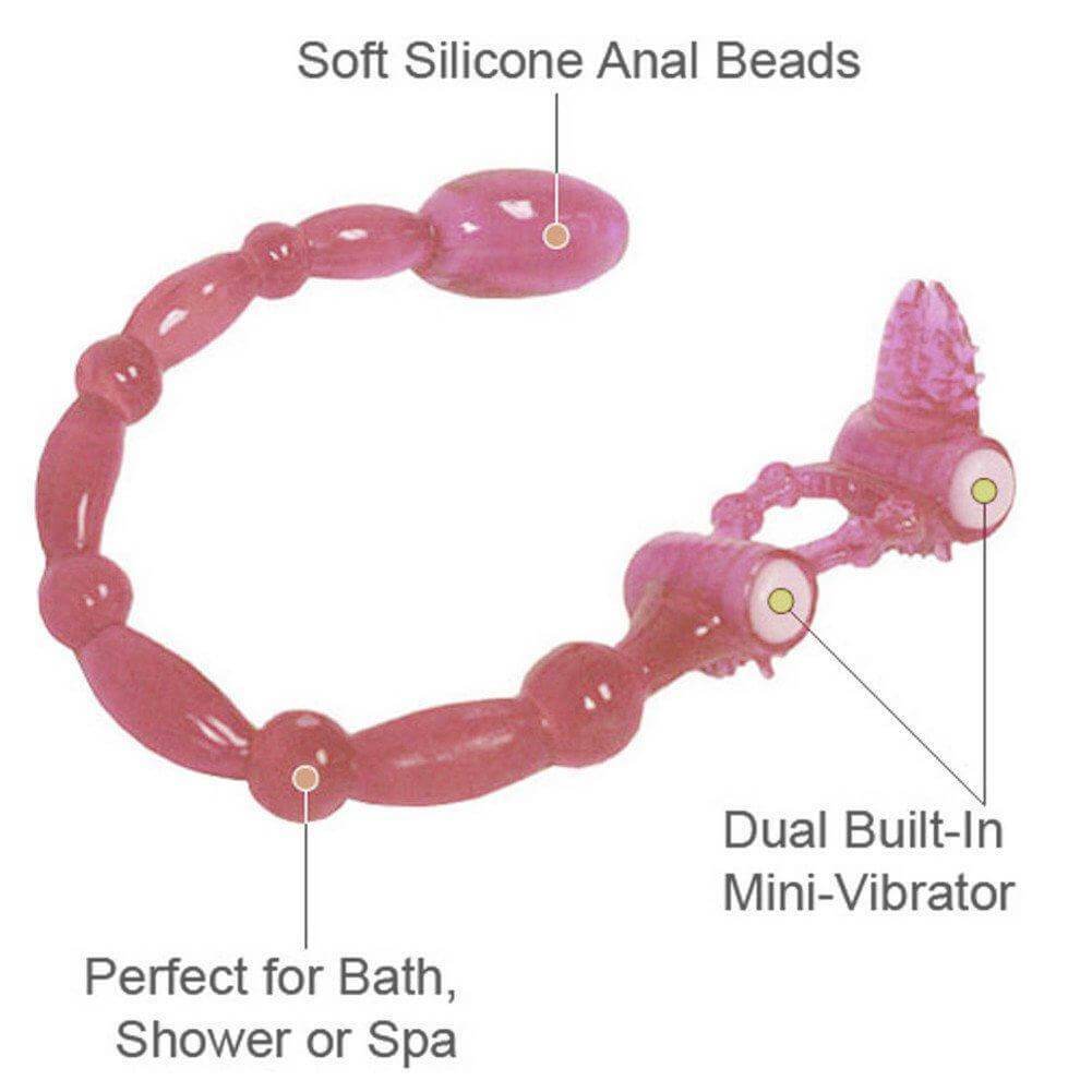 Waterproof Scorpion Dual Vibrating Cockring And Anal Beads TooTimid.com Waterproof Scorpion Dual Vibrating Cockring And Anal Beads TooTimid.com